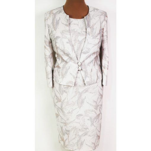 Gyönyörű, bézs színű, két részes alkalmi kosztüm 44-54