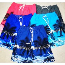 Gumis derekú, deréknál megköthető, férfi rövid/fürdőnadrág M-4XL