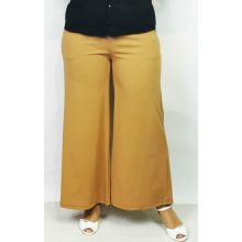 Gumis derekú, zsebes, bő szárú, selymes anyagú nadrág, ajándék övvel XL-3XL