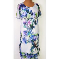 Nagy  színes, virág mintás  ruha 44-56