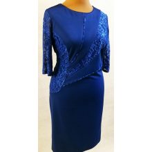 Nagyon szép csipke  betétes, karcsúsított, kellemes, selymes anyagú, alkalmi ruha 44-54