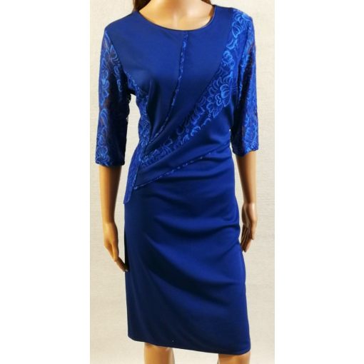 Nagyon szép csipke  betétes, karcsúsított, kellemes, selymes anyagú, alkalmi ruha 44-54