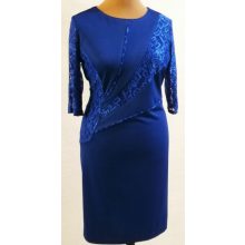 Nagyon szép csipke  betétes, karcsúsított, kellemes, selymes anyagú, alkalmi ruha 44-54