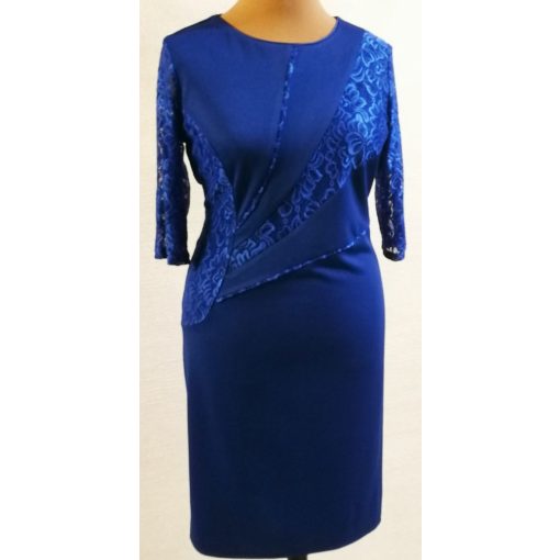 Nagyon szép csipke  betétes, karcsúsított, kellemes, selymes anyagú, alkalmi ruha 44-54