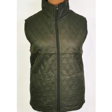 Zsebes, elől cipzáras, vékony selyembléses, átmeneti mellény  XL-5XL