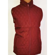 Zsebes, elől cipzáras, vékony selyembléses, átmeneti mellény  XL-5XL