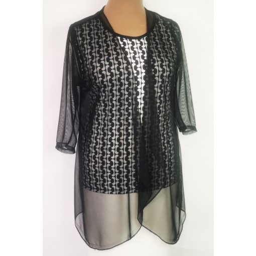 Felső, 3/4-es ujú,  ajándék muszlin pelerinnel XL/2XL