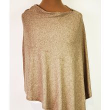 Gépi kötött, átmeneti, nyitott poncho 2XL/3XL