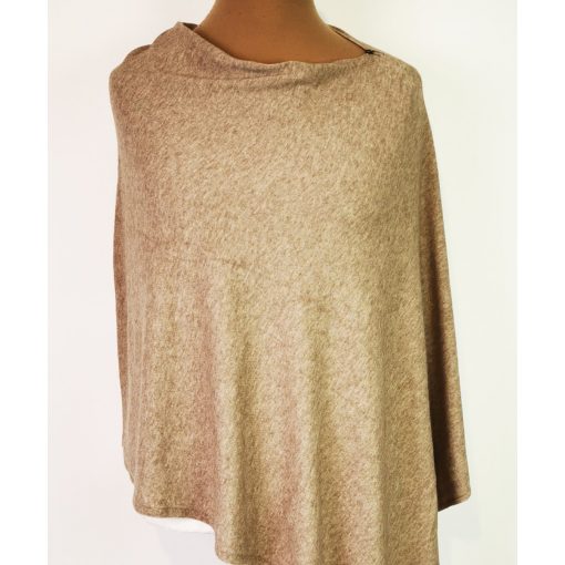 Gépi kötött, átmeneti, nyitott poncho 2XL/3XL