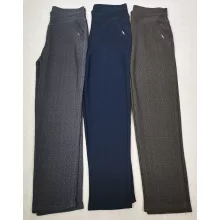 Gumis derekú, zsebnél díszített, anyagában mintás nadrág 7XL9XL