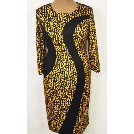 Első részén fekete betéttel díszített ruha 46-54