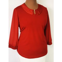 Nyaknál díszített alkalmi felső 46-52