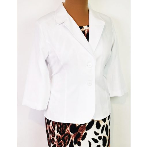 Kihajtós nyakú, 3/-es ujjú, 2 gombos blézer L-3XL