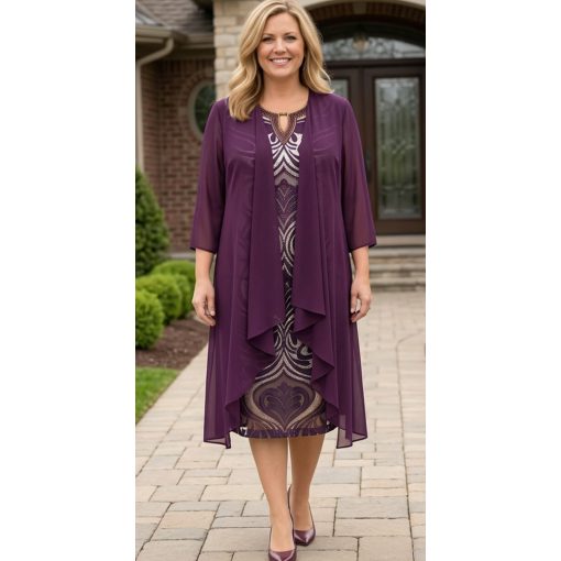 Gyönyörű két részes alkalmi ruha 44-58