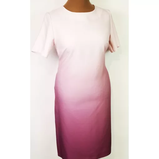 Rózsaszín alapszínű, színátmenetes, alkalmi ruha 42-52